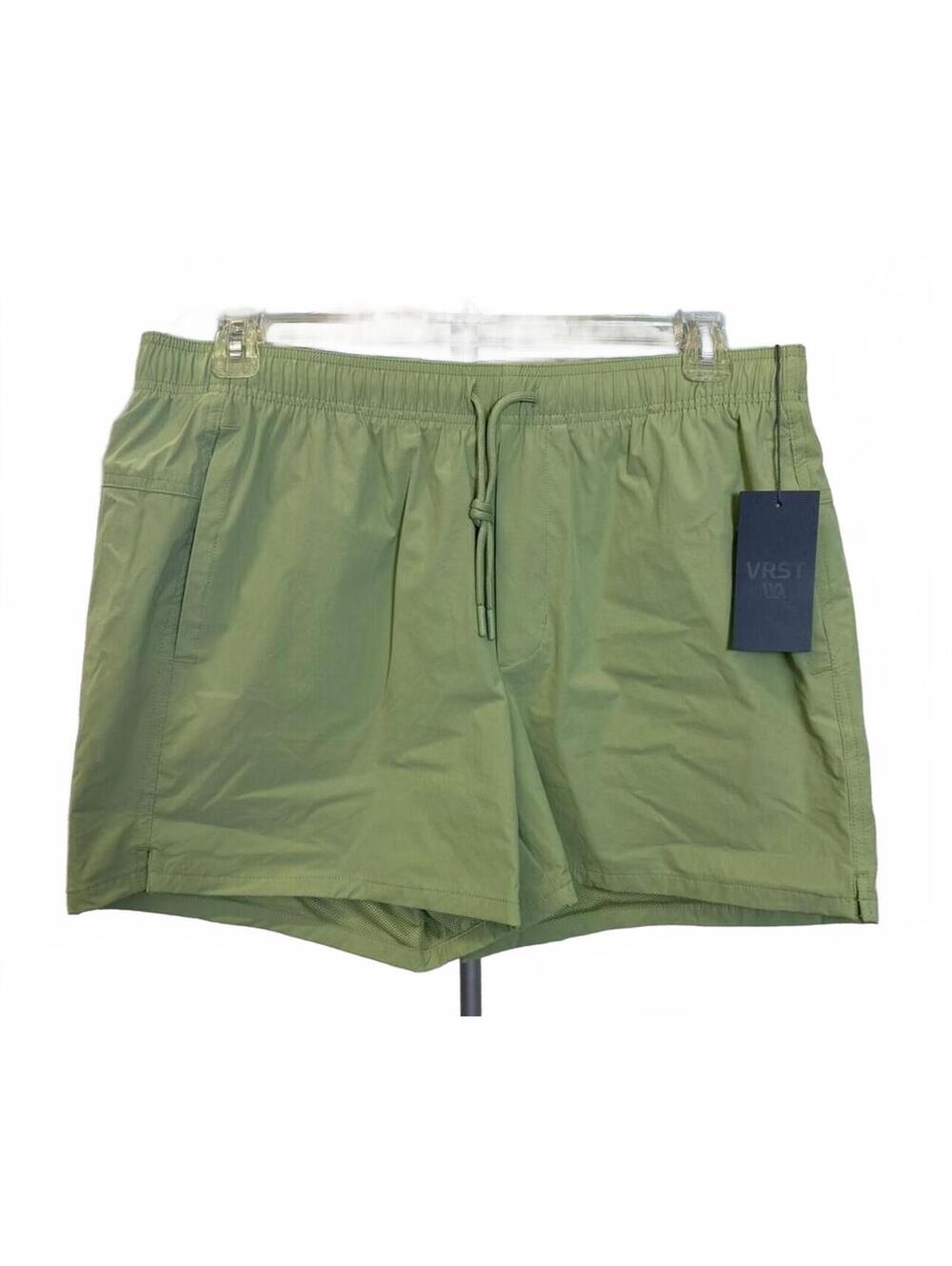 VRST Mens XL Everyday Short 5' Athletic Athleisure Elastic Waist Light Green NWT